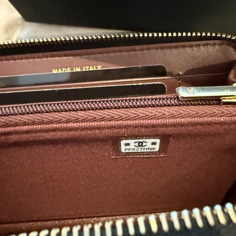 CHANEL Black Quilted Zipper Wallet brand new with tags - Picture 8 of 14